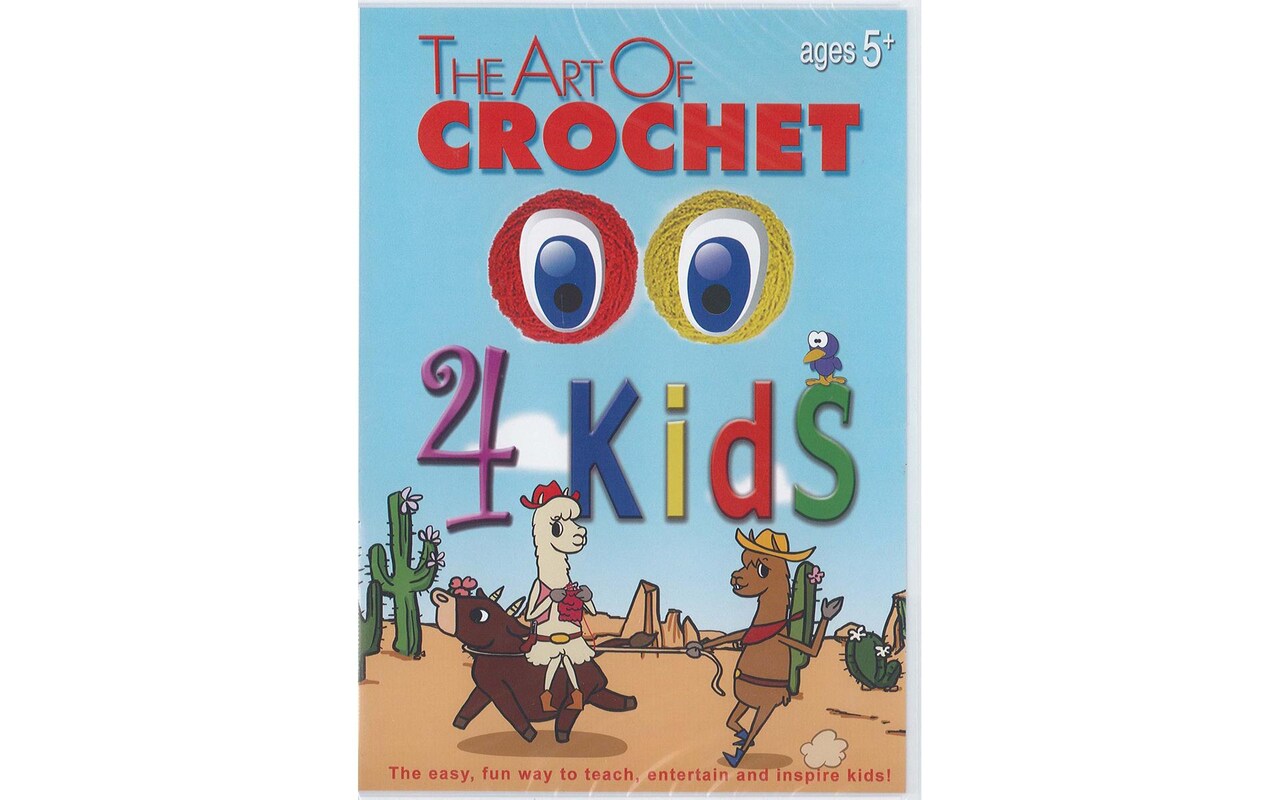 Leisure Arts The Art Of Crochet For Kids Dvd, Crochet Dvd, Pattern Dvd Patterns, Beginners Patterns, Books For Beginners Adults, Beginner Dvd